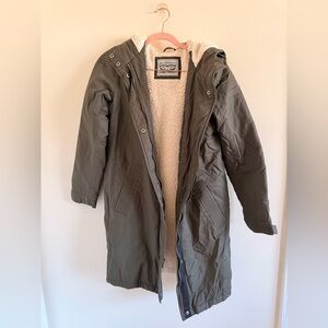 Levi's Olive Green Sherpa-Lined Jacket